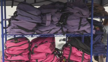Backpacks full of school supplies handed out in Pittsburgh's East End