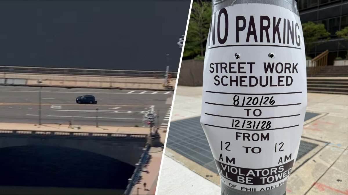 No parking in parts of Center City for 2 years due to ongoing projects, sign says – NBC10 Philadelphia