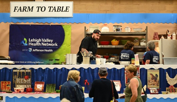 People enjoy the food, sights and sounds Thursday, Aug. 28, 2025, at the Allentown Fair, which continues through Monday. (Amy Shortell/The Morning Call)