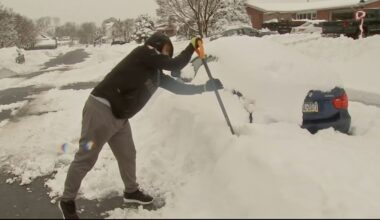 Allentown, Pennsylvania residents dig out after nor'easter dumps more than 2 feet of snow