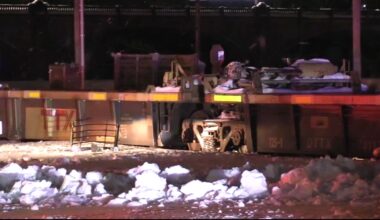 Front-end loader operator injured in collision with train in Bethlehem, Pennsylvania