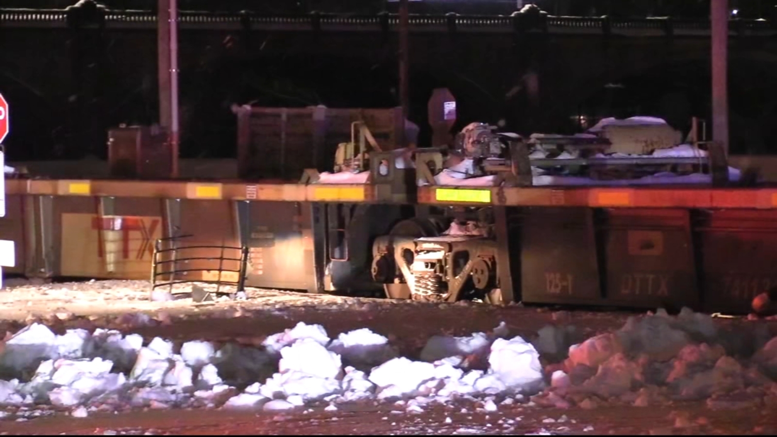 Front-end loader operator injured in collision with train in Bethlehem, Pennsylvania