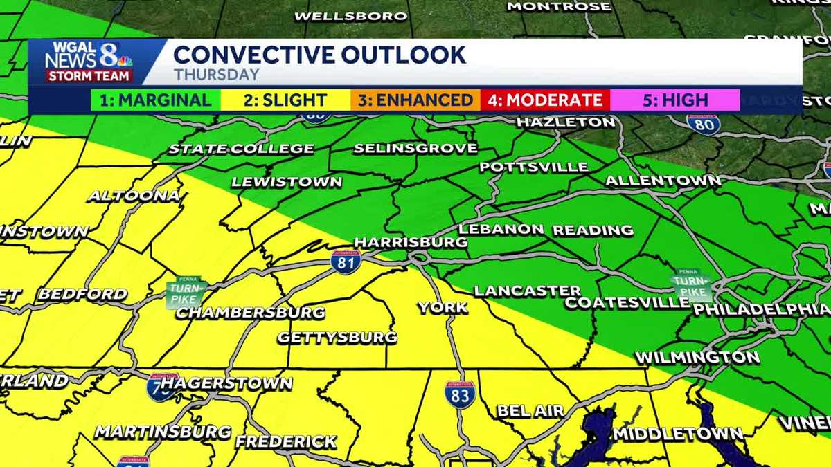 More rounds of thunderstorms threaten south-central Pa.