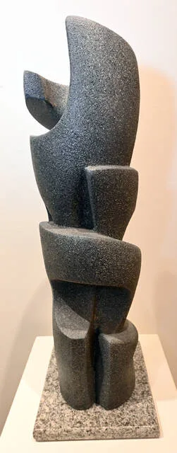 <p>This piece sculpted by David Green is a miniature of “Study for a Monument” that sits at the foot of The Slope Amphitheater behind the Pittston Memorial Library.</p>
<p>Tony Callaio | For Sunday Dispatch</p>