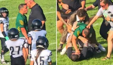 Pennsylvania kids football game descends into chaos as coaches trade blows