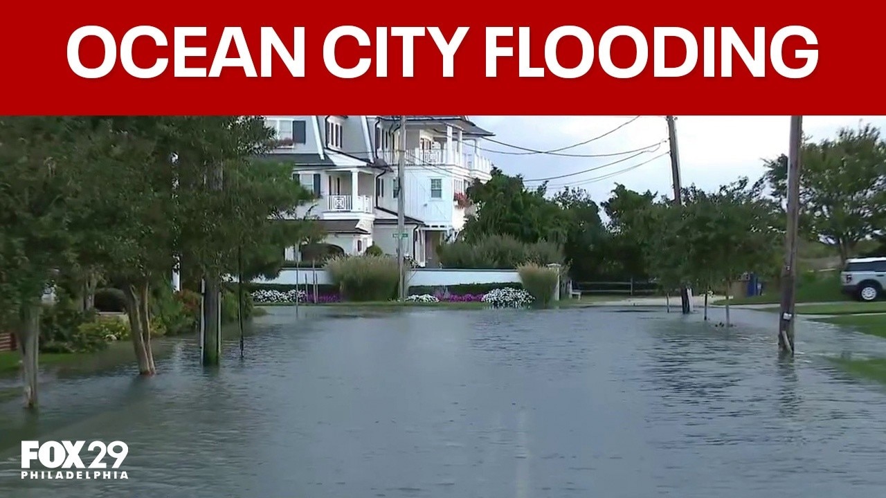 Ocean City flooding: Approaching coastal storm floods streets at Jersey shore