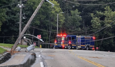 Section of Brownsville Road in South Park closed due to downed wires, utility pole