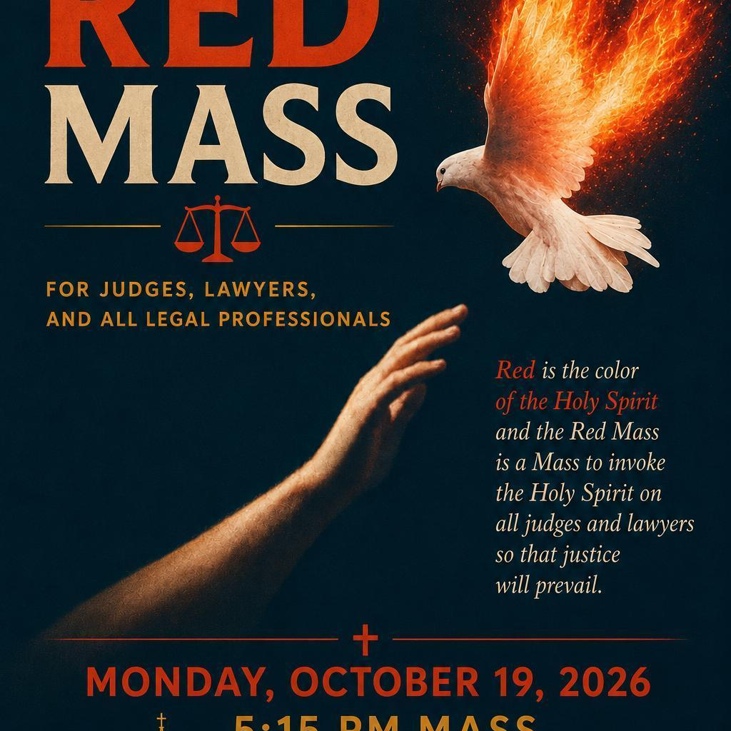 Red Mass of the Holy Spirit Set for Oct. 19 at St. John the Evangelist Church