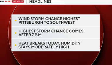 Following Thursday's powerful storms, more could be possible in Pittsburgh area on Friday | First Alert Weather