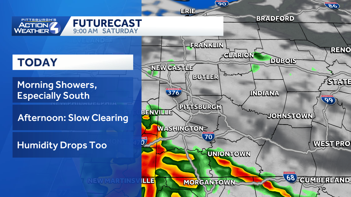 Western PA: Drier trend begins today