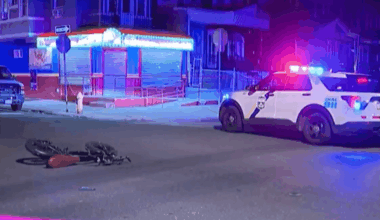Teens injured after blowing through stop sign on e-bike, colliding with sedan in Cobbs Creek