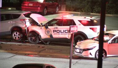 Scranton police car involved in crash during overnight