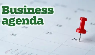 Business Agenda for September 6
