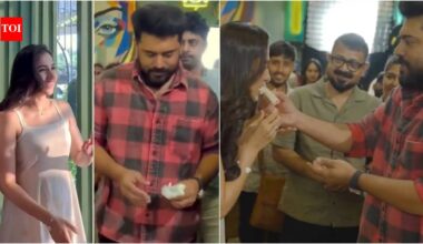 'Bethlehem Kudumba Unit' star Nivin Pauly welcomes Rukmini Vasanth with Mysore Pak; 'Toxic' star joins 'NP 51' cast | Malayalam Movie News
