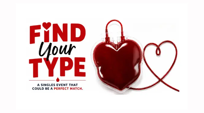 MILLER-KEYSTONE BLOOD CENTER TO HOST “FIND YOUR TYPE” SINGLES EVENT SEPTEMBER 25
