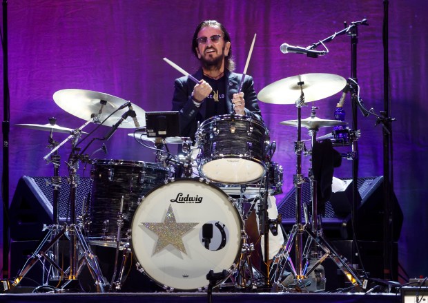Ringo Starr performs with "Ringo Starr and His All-Starr Band" at the San Jose Civic in downtown San Jose, Calif., on Thursday, June 11, 2026. (Nhat V. Meyer/Bay Area News Group)