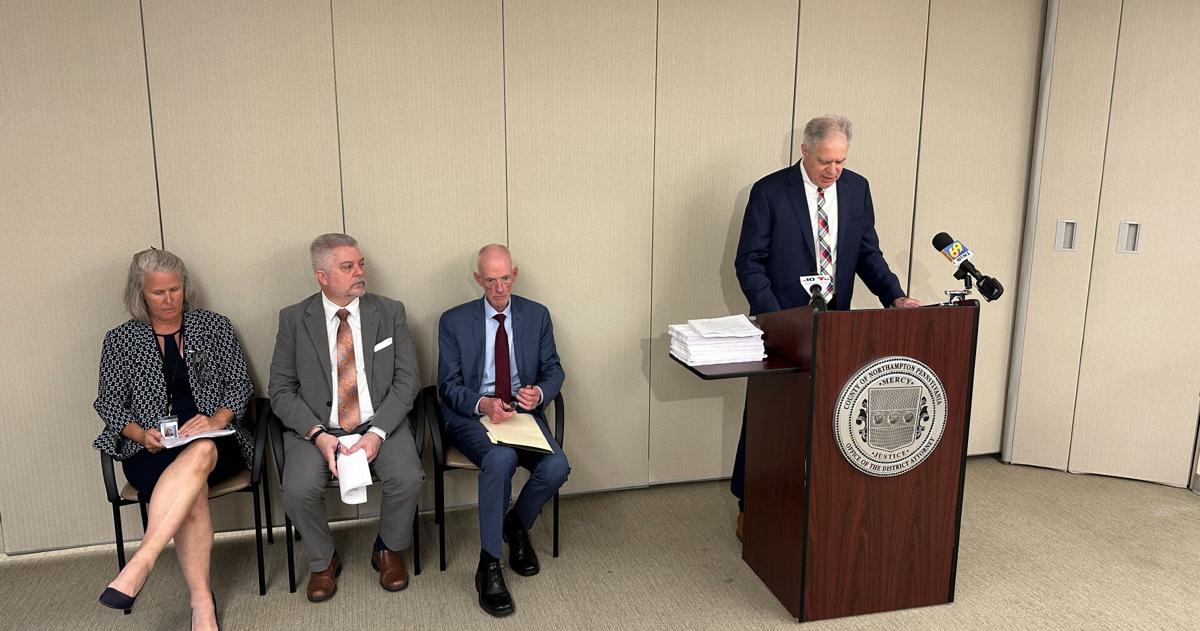 Northampton County DA's office on news conference in Gracedale 9-10-26 |