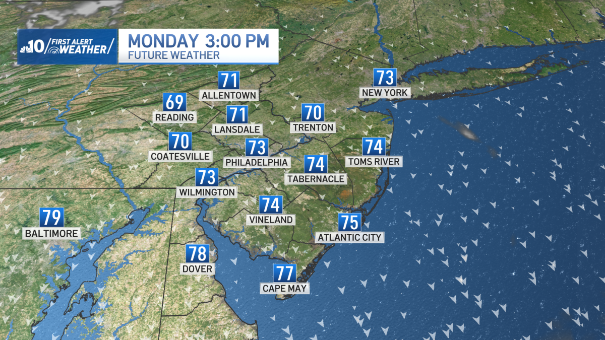 Fall feel to start the week for Philadelphia region – NBC10 Philadelphia