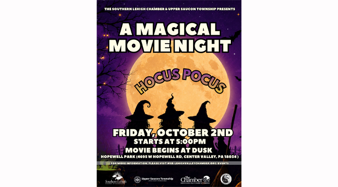 Southern Lehigh Chamber and Upper Saucon Township Host a Fall Movie Night Featuring Hocus Pocus