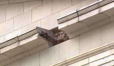 Rebuilding the facade of the Children's Library in Scranton