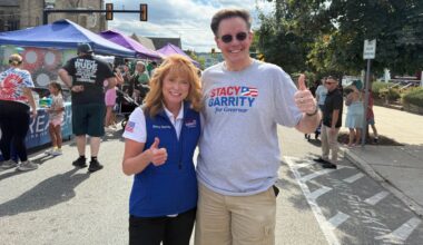 Pennsylvania's gubernatorial race came to Conshohocken. Republican candidate Stacy Garrity discussed data centers while at Fun Fest