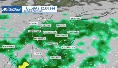 Damp, cool and breezy Tuesday in the Philadelphia region – NBC10 Philadelphia