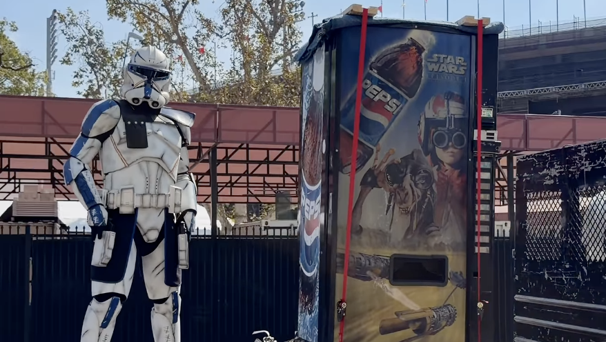 Beloved 'Star Wars' Pepsi machine pops up thousands of miles from where it was stolen