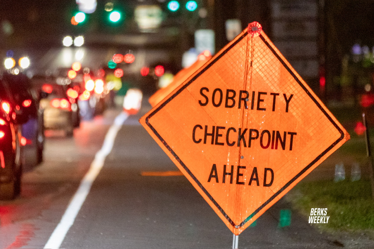 Berks County police to conduct DUI patrols, sobriety checkpoints through end of September