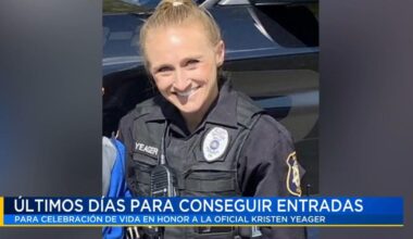 Últimos días para comprar entradas al evento benéfico en honor a la oficial Kristen Yeager | Noticias
