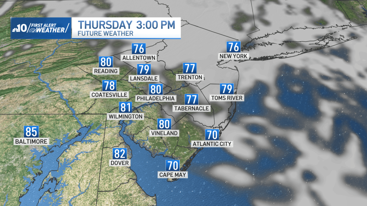 Big warm up and then a big cool down for Philadelphia region – NBC10 Philadelphia