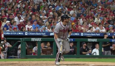 Wheeler fans 9 in 6 sharp innings, Schwarber hits 41st homer to lift Phillies past Braves 4-2