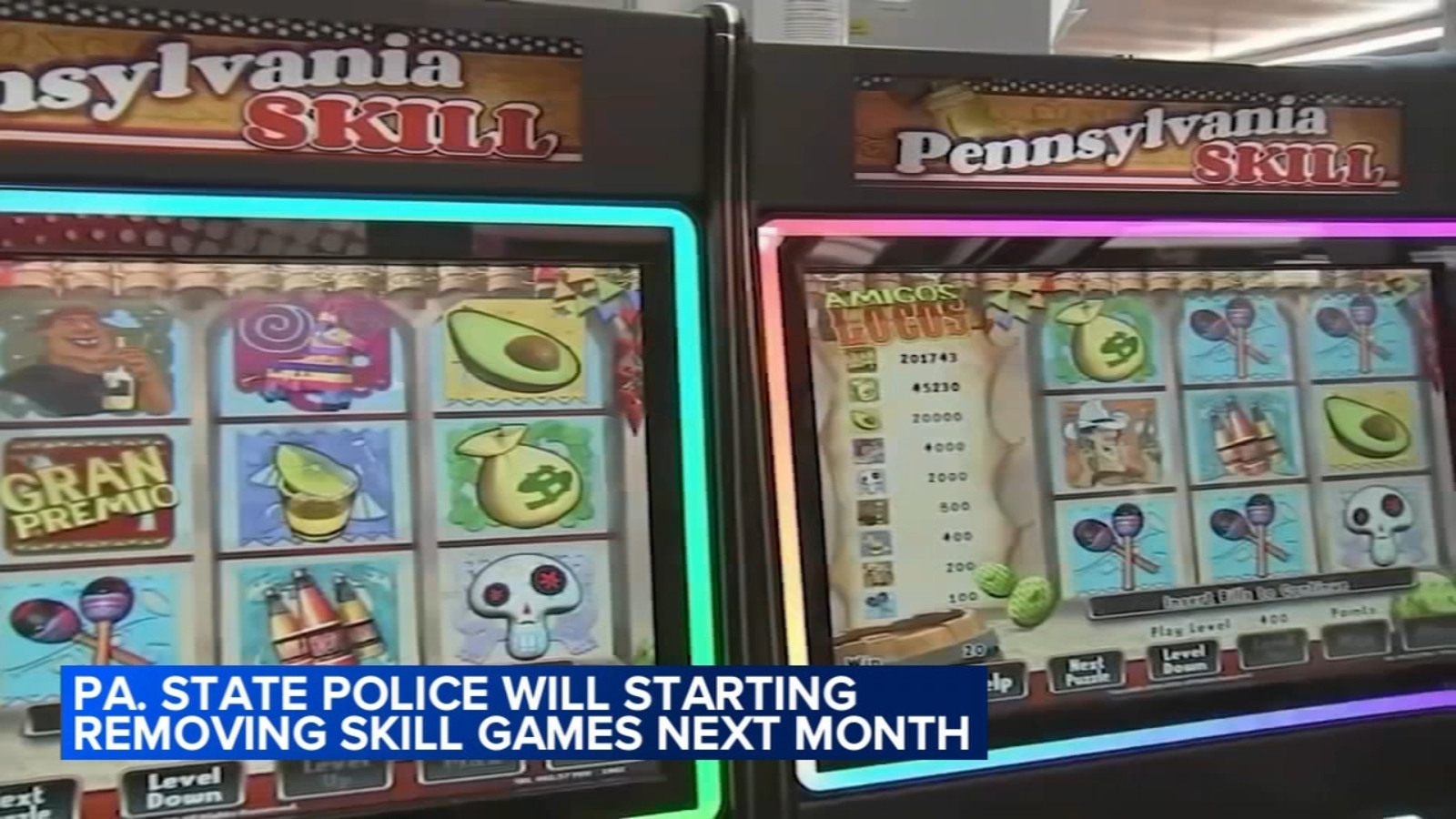 Pennsylvania State Police to begin removing skill games next month