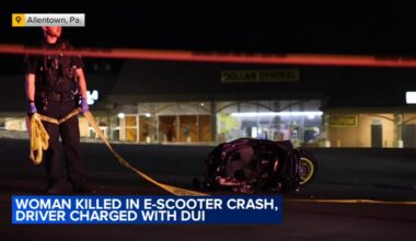 Woman killed while riding e-scooter in Allentown