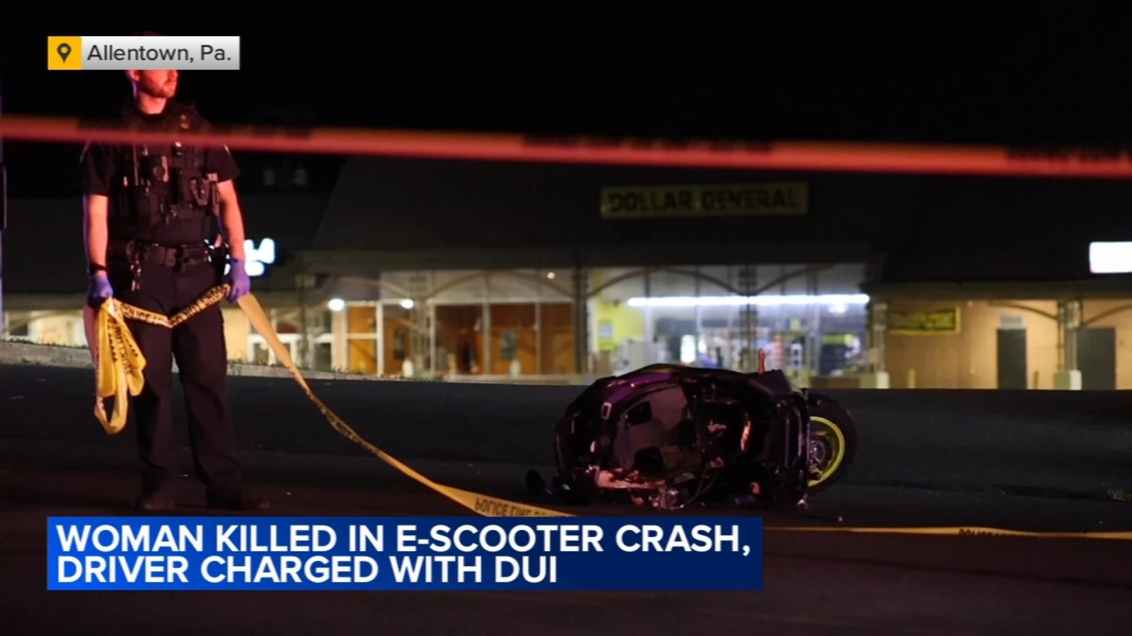 Woman killed while riding e-scooter in Allentown