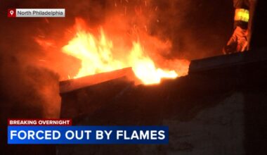 Family forced out by house fire in North Philadelphia