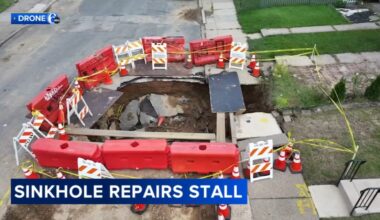 Massive Philadelphia sinkhole in Mayfair leaves neighbors frustrated: 'It started at the end of March'