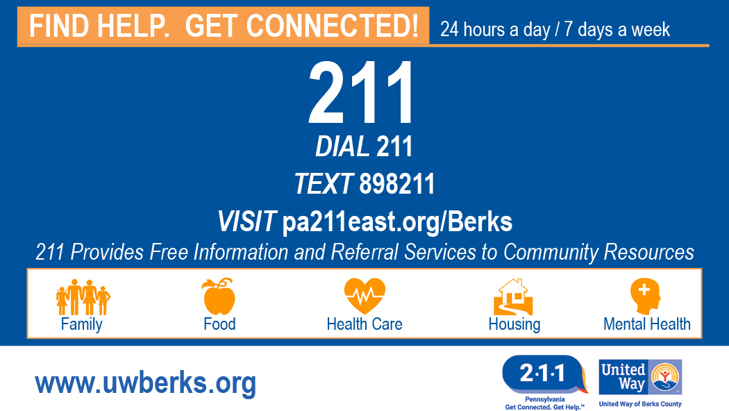 United Way of Berks and Lancaster Counties Mark 15 Years of 211