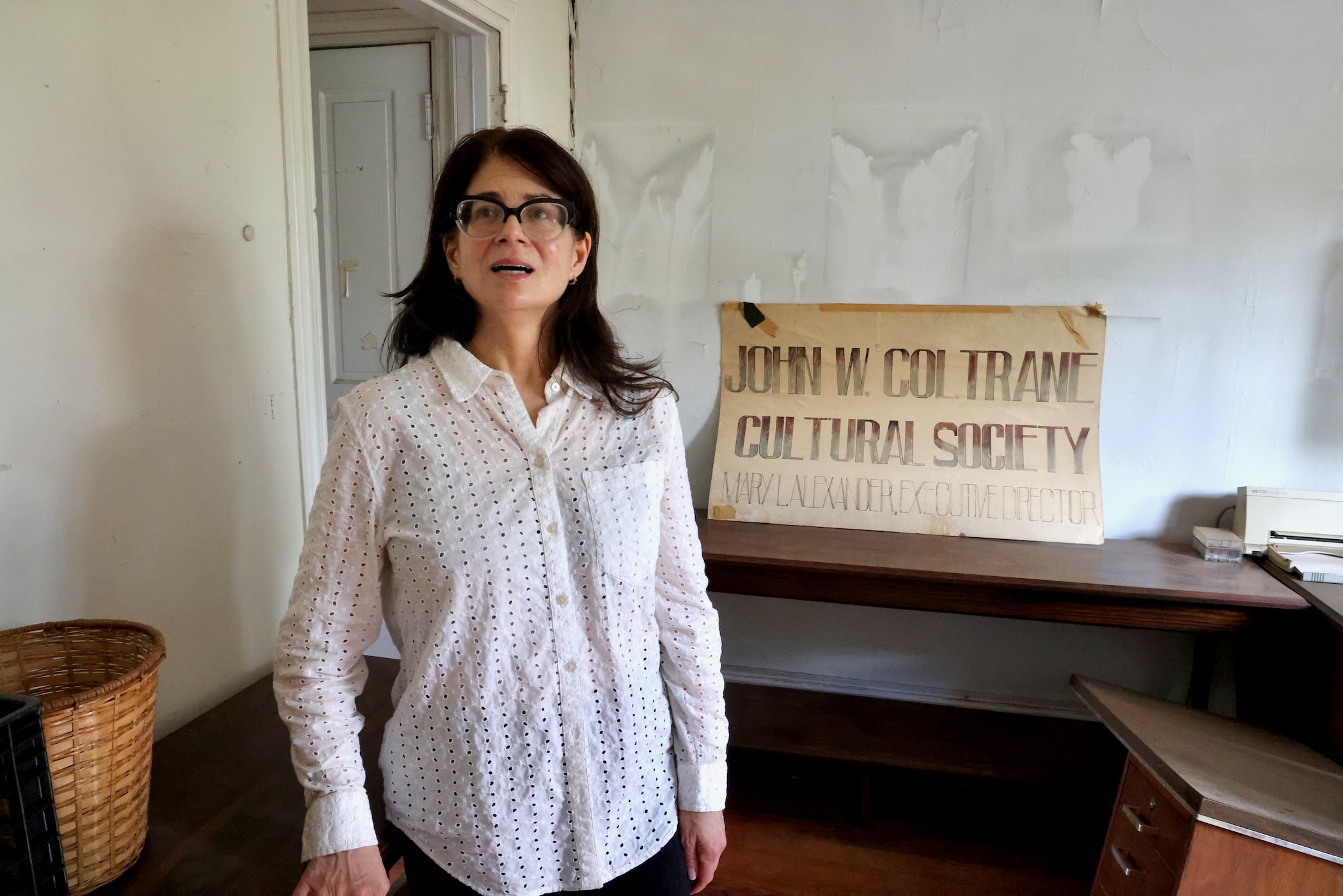 Kathleen Hennessy in the John Coltrane house