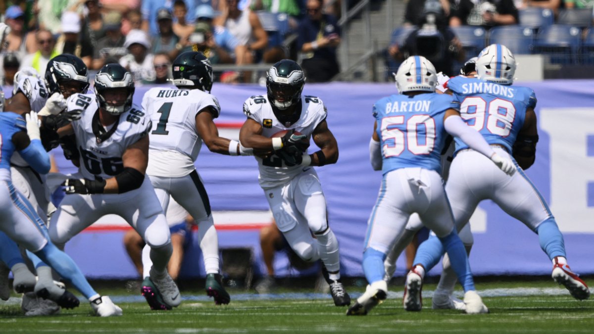 Eagles’ running game sputtering after two games – NBC10 Philadelphia