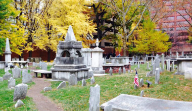 Christ Church Burial Ground is the final resting place of Benjamin Franklin and many of America&rsquo;s early visionaries.