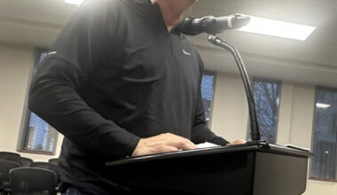 Warsaw Human Resource Director Denny Harlan presents the 2027 salary ordinances to the Warsaw Common Council at their meeting Monday night.