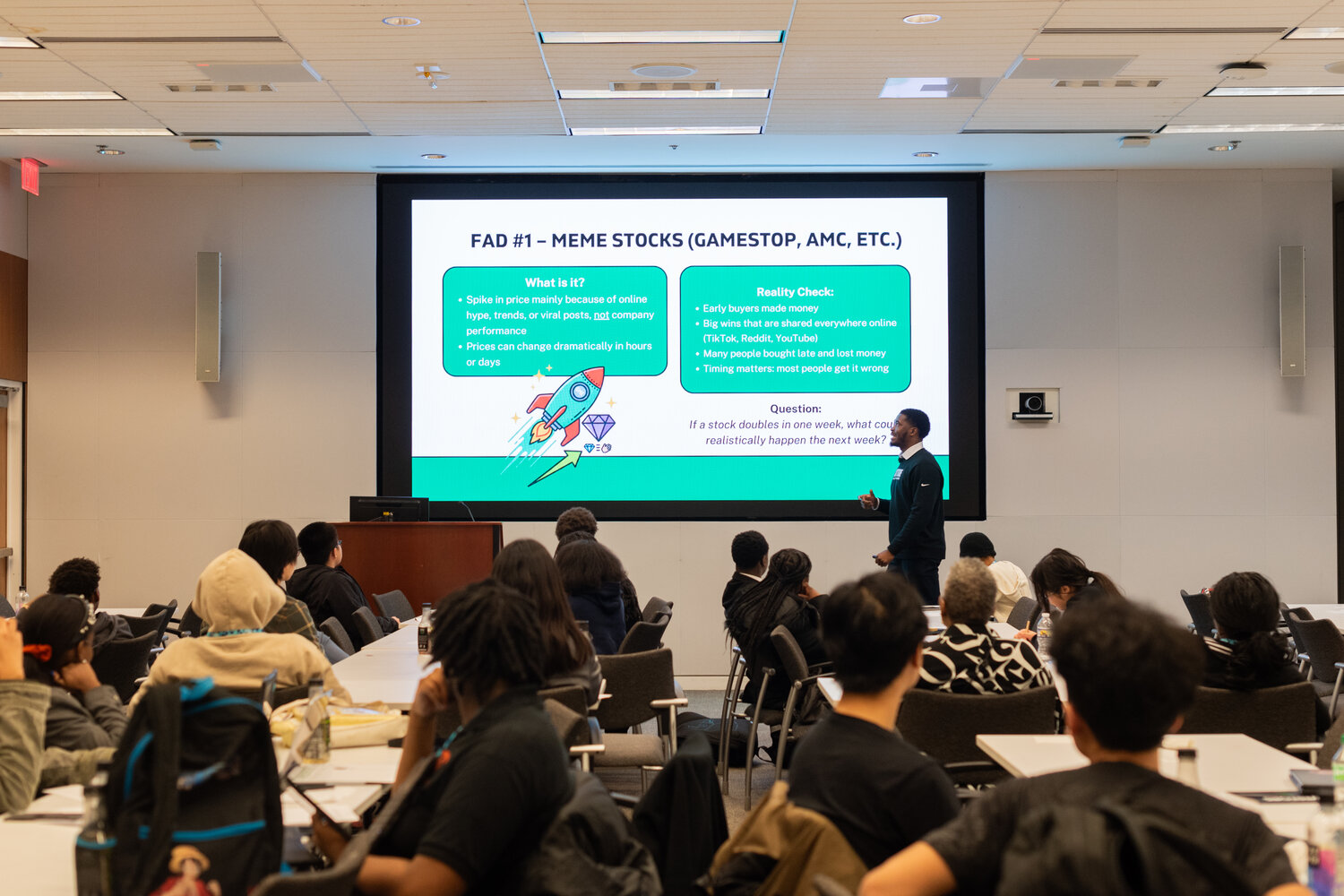 Students from Parkway Northwest High School participate in the 2026 Teen Investors Summit at The Vanguard Group headquarters in Malvern.