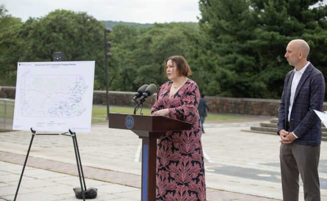 Pa. officials visit Bethlehem to announce $32M investment in EV chargers