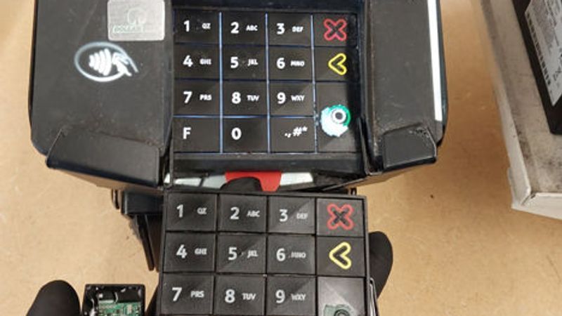 {p}Criminals are using skimmers to drain EBT cards of funds when they are swiped to maximize profits, according to DHS. (Pennsylvania Department of Human Services){/p}