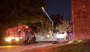 Downed tree damages home, knocks out power in Pittsburgh