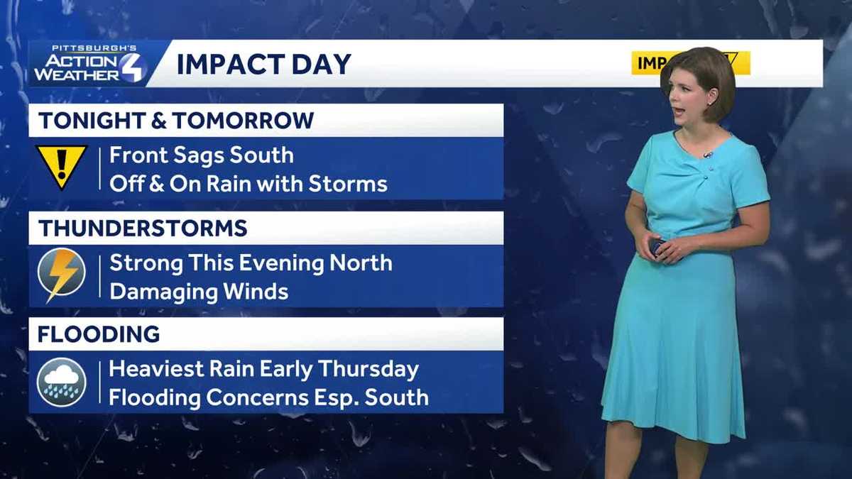 Western PA: Rain returns tonight, Impact Day Thursday