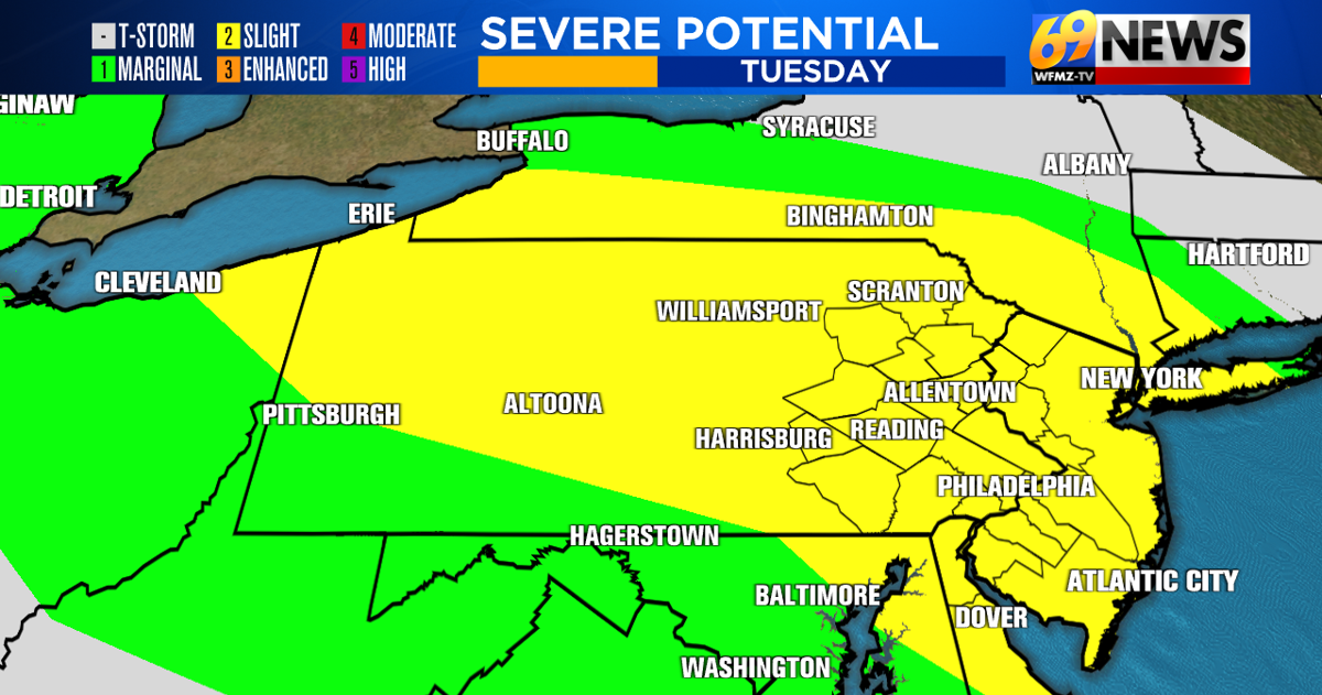 Severe thunderstorm watch through midnight...watch out for a few gusty storms | Weather