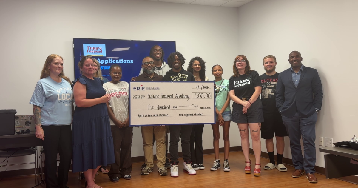 Erie Regional Chamber Presents Donation to Future Focused Academy | News