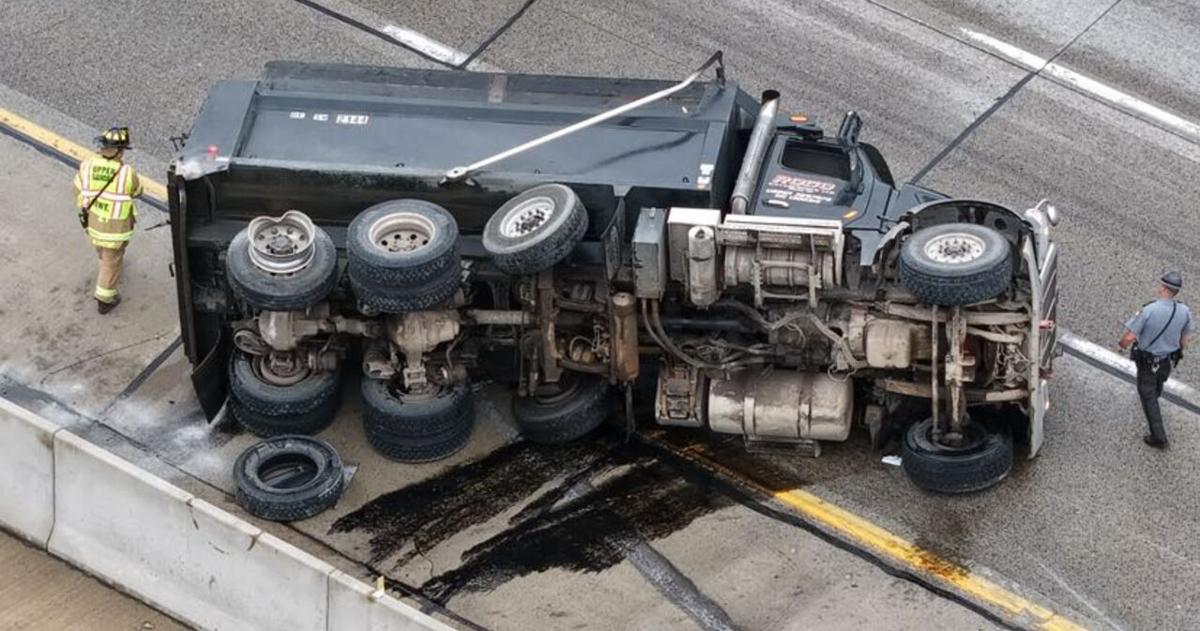 Dump truck crashes on I-78 in Lehigh County | Southern Lehigh County