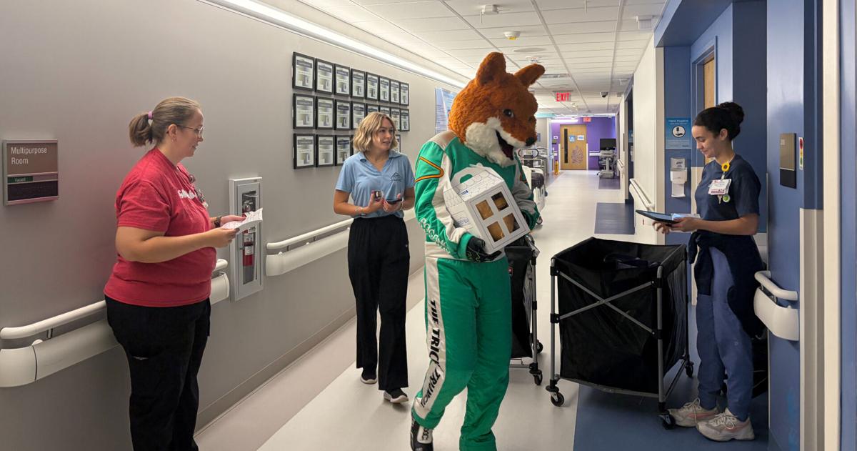 Tricky the Fox makes special pitstop at Lehigh Valley Reilly Children’s Hospital | Lehigh Valley Regional News